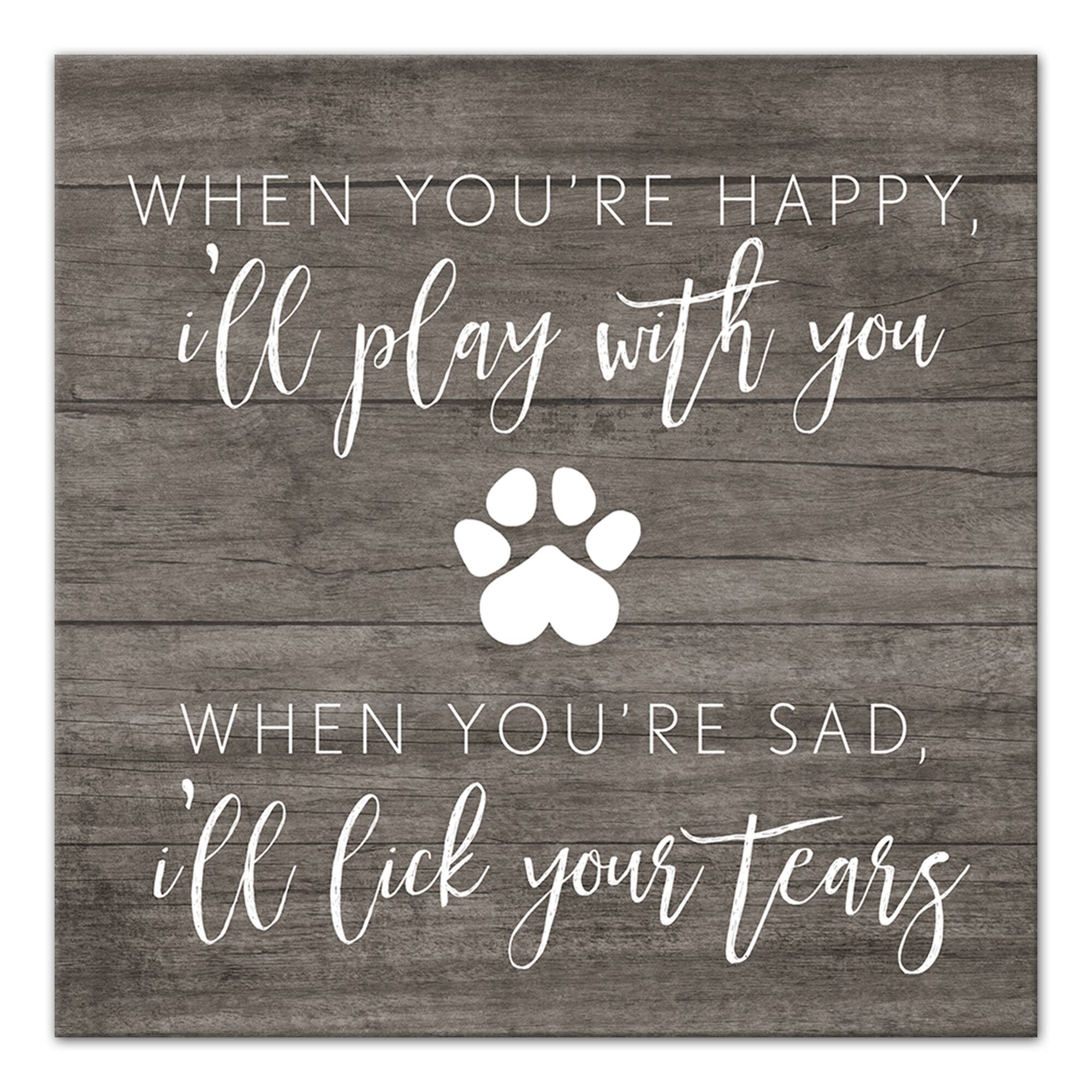 I'll Lick Your Tears Canvas Wall Art